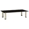 Image de vidaXL 322761 TV Stand Black 60x35x17 cm Tempered Glass