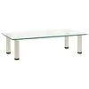 Image de vidaXL 322763 TV Stand Transparent 60x35x17 cm Tempered Glass