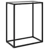 Image de vidaXL Table console Transparent 60x35x75 cm Verre trempé