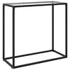 Image de vidaXL Table console Transparent 80x35x75 cm Verre trempé