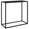 Image de vidaXL Table console Noir 80x35x75 cm Verre trempé