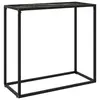 Image de vidaXL Table console Noir 80x35x75 cm Verre trempé