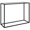 Image de vidaXL Table console Transparent 100x35x75 cm Verre trempé