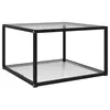 Image de vidaXL Table basse Transparent 60x60x35 cm Verre trempé