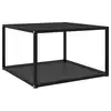 Image de vidaXL Table basse Noir 60x60x35 cm Verre trempé