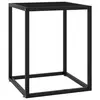 Image de vidaXL Table basse Noir avec verre noir 40x40x50 cm