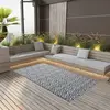 Image de vidaXL Tapis d'extérieur ARAKIL Blanc et noir 120x180 cm PP