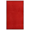 Image de vidaXL Paillasson lavable Rouge 90x150 cm