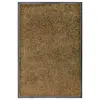 Image de vidaXL Paillasson lavable Marron 60x90 cm