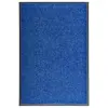 Image de vidaXL Paillasson lavable Bleu 60x90 cm