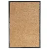 Image de vidaXL Paillasson lavable Crème 40x60 cm