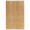 Image de vidaXL Paillasson lavable Crème 120x180 cm