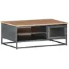 Image de vidaXL Table basse Gris 90x50x35 cm Bois d'acacia massif