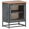 Image de vidaXL Table de chevet Gris 40x30x50 cm Bois d'acacia massif
