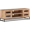 Image de vidaXL Meuble TV 110x30x40 cm Bois d'acacia massif