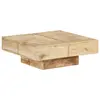 Image de vidaXL Table basse 80x80x28 cm Bois de manguier massif
