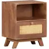 Image de vidaXL Table de chevet 40x30x50 cm Bois de manguier massif