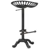 Image de vidaXL Tabouret de bar Noir Fonte