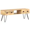 Image de vidaXL Meuble TV 120x35x45 cm Bois solide de manguier
