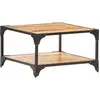 Image de vidaXL Table basse 60x60x35 cm Bois de manguier massif