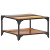 Image de vidaXL Table basse 60x60x35 cm Bois de récupération massif