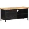 Image de vidaXL Meuble TV 90x30x41 cm Bois de manguier brut