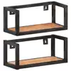 Image de vidaXL Étagères murales 2 pcs 40 cm Bois d'acacia massif