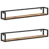 Image de vidaXL Étagères murales 2 pcs 120 cm Bois de manguier brut
