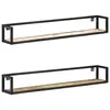 Image de vidaXL Étagères murales 2 pcs 120 cm Bois de récupération massif