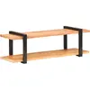 Image de vidaXL Meuble TV 130x40x40 cm Bois d'acacia solide