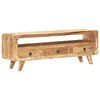 Image de vidaXL Meuble TV 117x30x41 cm Bois de manguier massif brut