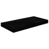 Image de vidaXL Étagère murale flottante Noir brillant 50x23x3,8 cm MDF
