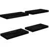 Image de vidaXL Wandschappen zwevend 4 st 50x23,5x3,8 cm MDF hoogglans zwart