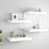Image de vidaXL Étagères murales flottantes 4 pcs blanc 40x23x3,8 cm MDF