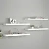 Image de vidaXL Étagères murales flottantes 4 pcs blanc 80x23,5x3,8 cm MDF