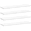 Image de vidaXL Wandschappen zwevend 4 st 90x23,5x3,8 cm MDF wit