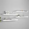 Image de vidaXL Étagères murales flottantes 4 pcs blanc 90x23,5x3,8 cm MDF