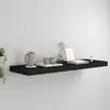 Image de vidaXL Étagère flottante murale noir 80x23,5x3,8 cm MDF