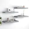 Image de vidaXL Étagères murales flottantes 4 pcs gris 50x23x3,8 cm MDF