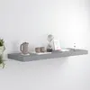 Image de vidaXL Étagère flottante murale gris 80x23,5x3,8 cm MDF
