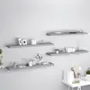 Image de vidaXL Étagères murales flottantes 4 pcs gris 120x23,5x3,8 cm MDF