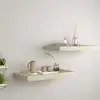 Image de vidaXL Étagères murales flottantes 2 pcs chêne 50x23x3,8 cm MDF