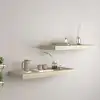 Image de vidaXL Étagères murales flottantes 2 pcs chêne 60x23,5x3,8 cm MDF