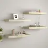 Image de vidaXL Étagères murales flottantes 4 pcs chêne 60x23,5x3,8 cm MDF
