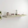 Image de vidaXL Étagère flottante murale chêne 80x23,5x3,8 cm MDF