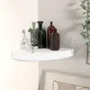 Image de vidaXL Étagère d'angle flottante blanc 25x25x3,8 cm MDF