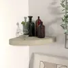 Image de vidaXL Étagère d'angle flottante chêne 25x25x3,8 cm MDF