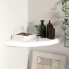 Image de vidaXL Étagère d'angle flottante Blanc 35x35x3,8 cm MDF