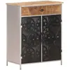 Image de vidaXL Buffet 60x35x75 cm Bois de manguier brut et fer