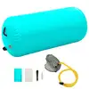 Image de vidaXL Rouleau gonflable de gymnastique avec pompe 120x90 cm PVC Vert